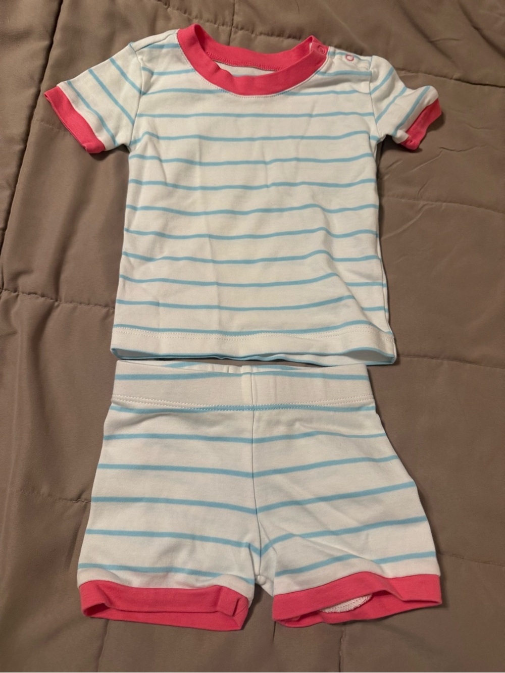 LAKE baby pajamas 12-18 months 100% pima cotton like new EUC stripes